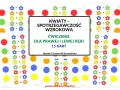 Kolorowe kwiatki i kropki do ćwiczeń na spostrzegawczość wzrokową. Materiały do druku dla dzieci.