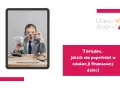 Dziecko w okularach trzyma pieniądze, uczy się o edukacji finansowej dzieci.