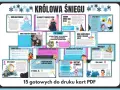 Królowa Śniegu: karty PDF z analizą baśni, postaci i motywów. Odkryj świat Andersena i jego ponadczasowe przesłanie o sile dobra.