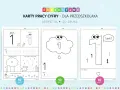 Karty pracy cyfry dla przedszkolaka: nauka pisania i liczenia liczby 1. Zabawy z rysowaniem i kolorowaniem.