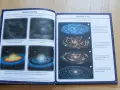 Ilustracja wyjaśnia, co to jest kosmos dla dzieci: narodziny Słońca i planet z obłoku gazu i pyłu.