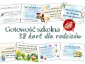 Gotowość szkolna: 38 kart dla rodziców. Materiały do wydruku pomagają zrozumieć, co składa się na gotowość szkolną dziecka.