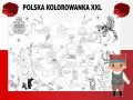 Wielka mapa Polski do pokolorowania, pełna zabytków, postaci i symboli narodowych. Idealna do nauki i zabawy, te kolorowanki XXL do druku przeniosą Cię w podróż po kraju.