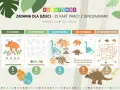 Kreatywne dinozaury karty pracy do druku: liczenie, rysowanie, wyklejanie, wycinanie i rozwiązywanie labiryntów.