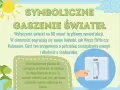 Symboliczne gaszenie świateł na Godzinę dla Ziemi. Wyłącznik światła, dłoń, Ziemia i słońce przypominają o oszczędzaniu energii.