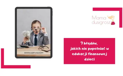 Dziecko w okularach trzyma pieniądze, uczy się o edukacji finansowej dzieci.