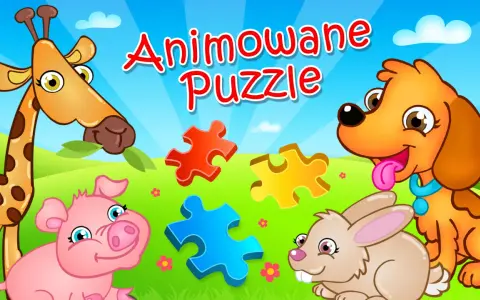 Zwierzątka i kolorowe puzzle zapraszają do zabawy w gry edukacyjne online.
