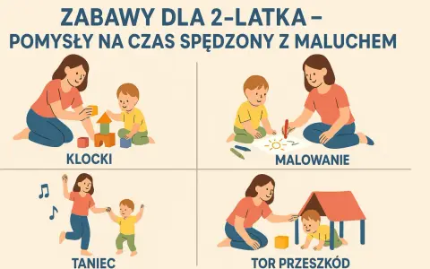 Kreatywne zabawy dla 2 latka: budowanie z klocków, malowanie, taniec i tor przeszkód. Radość i rozwój malucha gwarantowane!