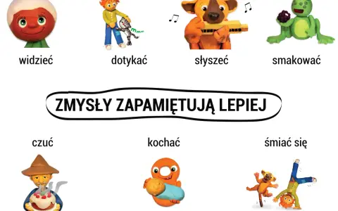 Zmysły zapamiętują lepiej! Klasa 2 uczy się o widzeniu, dotykaniu, słyszeniu, smakowaniu, czuciu, kochaniu i śmianiu się.