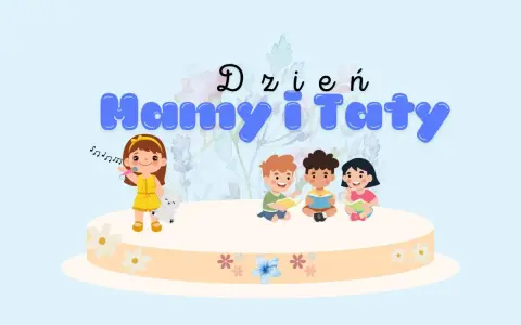 Urocza, ciekawa inscenizacja na Dzień Mamy i Taty. Dzieci śpiewają i czytają na scenie.