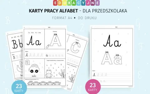 Karty pracy litery przedszkole: ćwiczenia z alfabetem, pisanie, kolorowanie liter A, B, C. Idealne dla przedszkolaków.