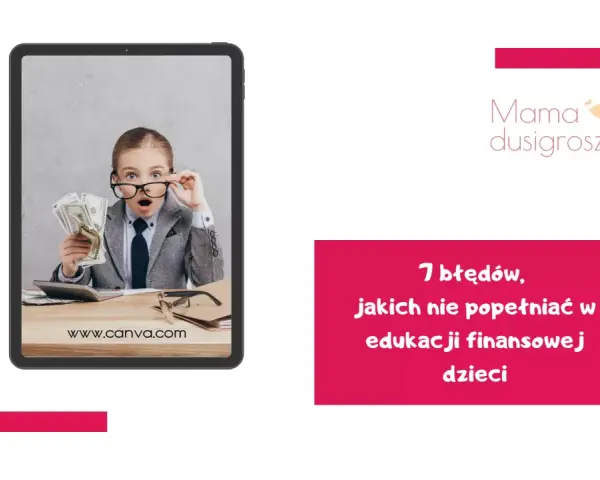 Dziecko w okularach trzyma pieniądze, uczy się o edukacji finansowej dzieci.