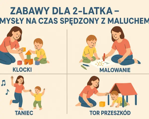 Kreatywne zabawy dla 2 latka: budowanie z klocków, malowanie, taniec i tor przeszkód. Radość i rozwój malucha gwarantowane!