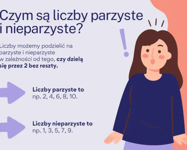 Klasa 1: liczby parzyste i nieparzyste. Dowiedz się, które liczby dzielą się przez 2 bez reszty, a które nie.