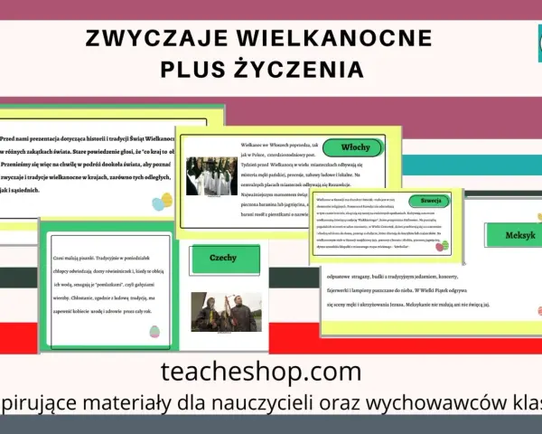 Prezentacja o tradycjach wielkanocnych w różnych krajach. Poznaj zwyczaje i tradycje wielkanocne z Włoch, Szwecji, Czech i Meksyku.