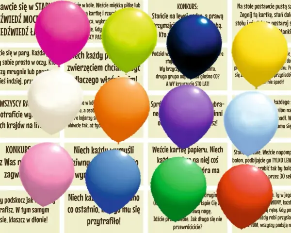 Zabawy i śmieszne zadania dla dzieci na urodziny. Balony, konkursy i mnóstwo śmiechu!