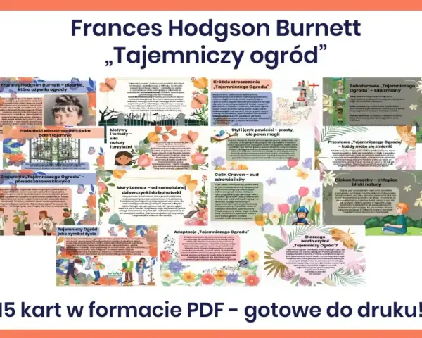 Streszczenie „Tajemniczego ogrodu” Frances Hodgson Burnett, przedstawiające bohaterów, motywy i przesłanie książki.