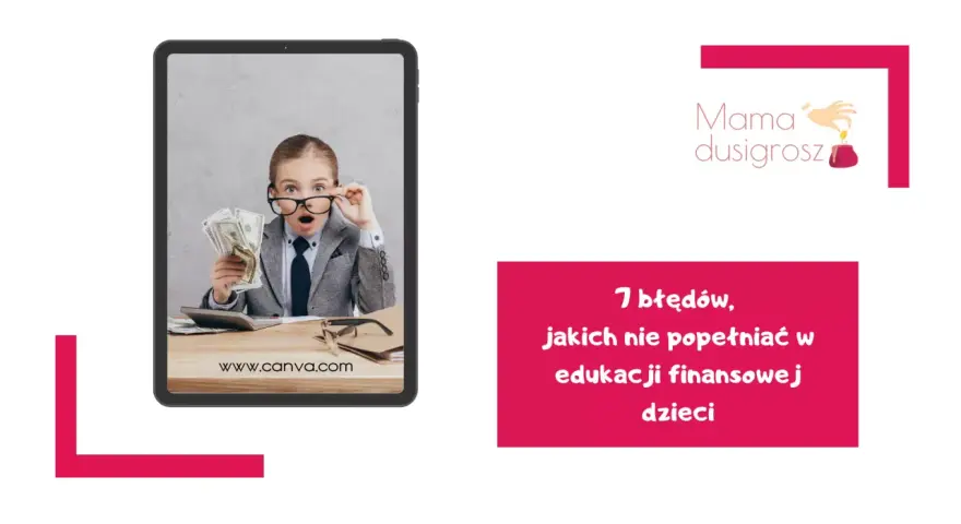 Dziecko w okularach trzyma pieniądze, uczy się o edukacji finansowej dzieci.