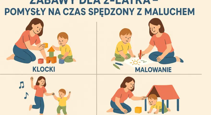 Kreatywne zabawy dla 2 latka: budowanie z klocków, malowanie, taniec i tor przeszkód. Radość i rozwój malucha gwarantowane!