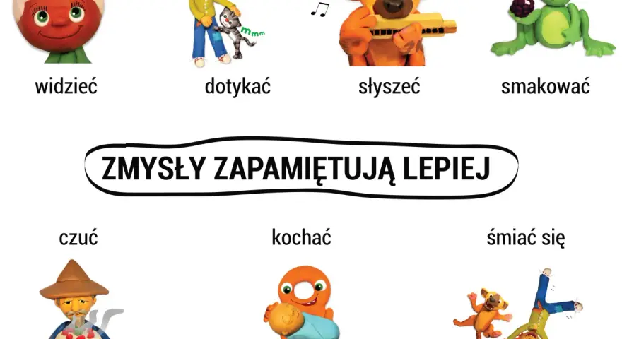 Zmysły zapamiętują lepiej! Zobacz, dotknij, usłysz, posmakuj, poczuj, kochaj i śmiej się. Darmowe dyktanda do druku pomogą w nauce.