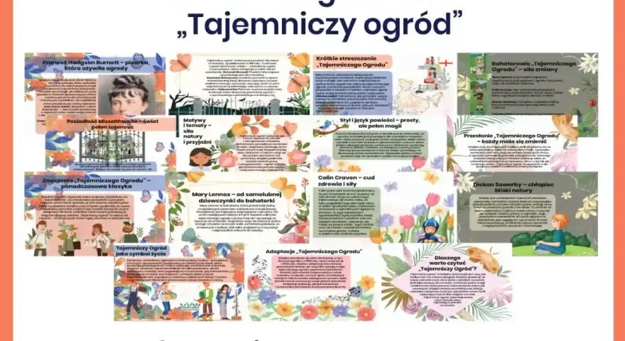 Streszczenie „Tajemniczego ogrodu” Frances Hodgson Burnett, przedstawiające bohaterów, motywy i przesłanie książki.