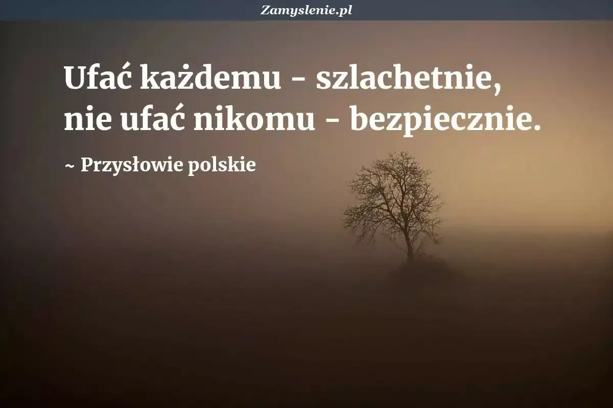 Mało znane przysłowia: